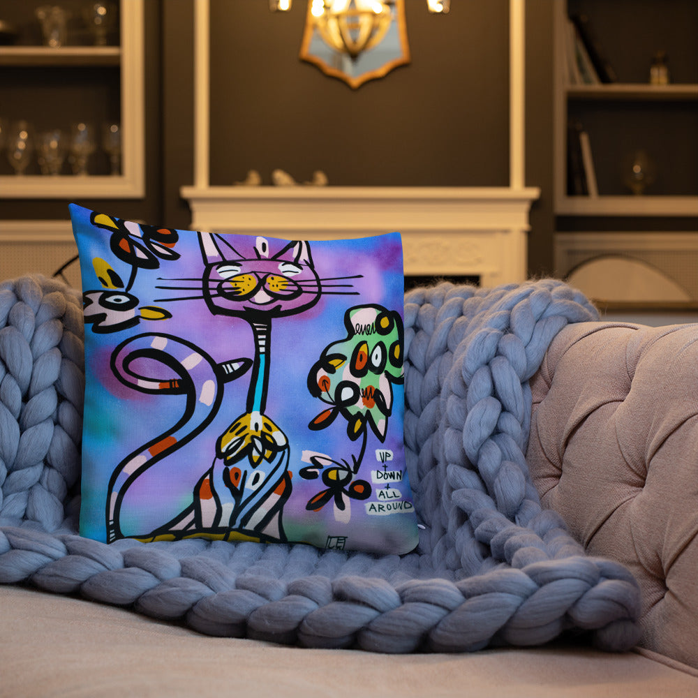 Up and Down and All Around - Lebo Premium Pillow